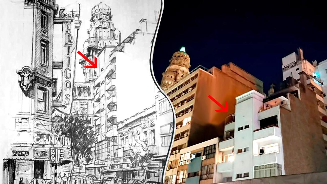 Apartamento Apto De Diseño Con Terraza A Paso De La Plaza Independencia Montevideo